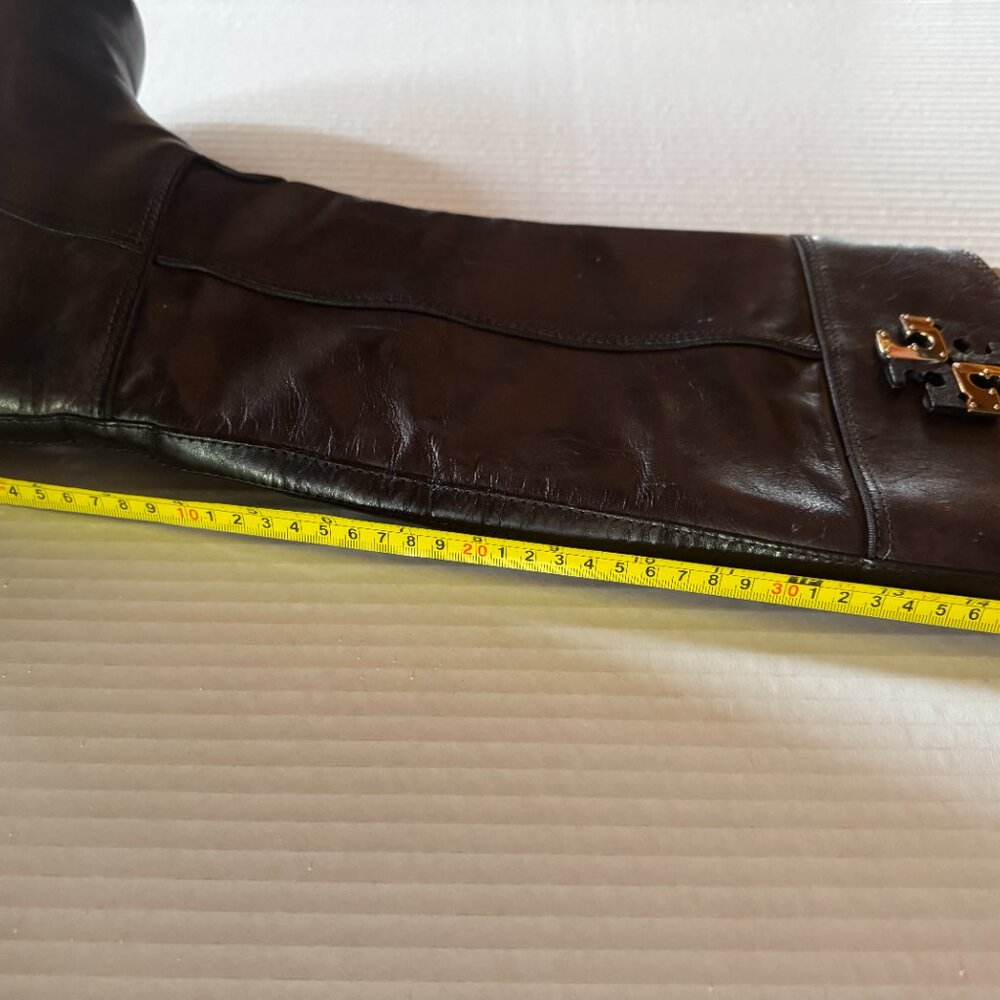 Tory Burch Brown Leather Riding Boots - Picture 13 of 15